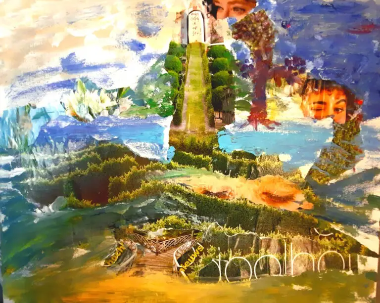 Zoeken naar geluk 40x60 cm - 70 euro