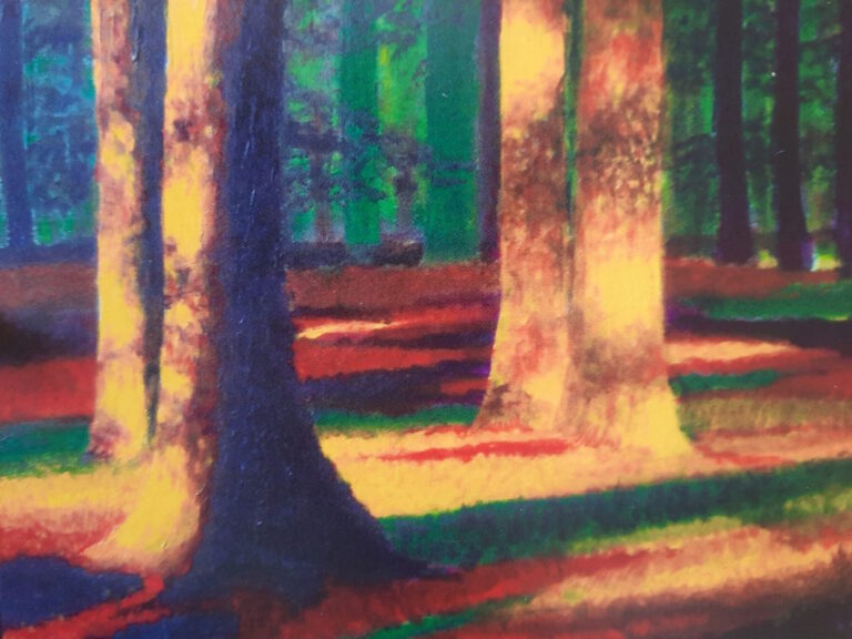 Berkenlicht - Acryl op canvas - Verkocht