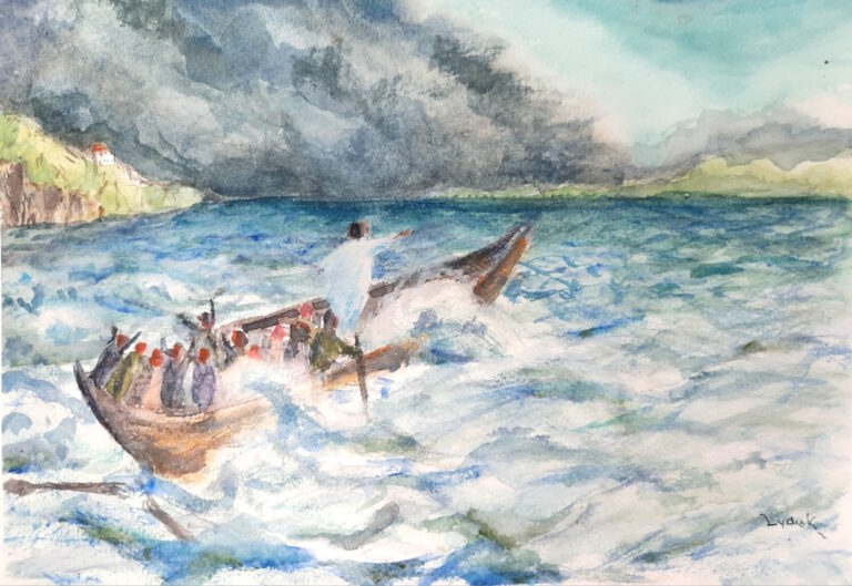 storm op het meer A5 verkocht